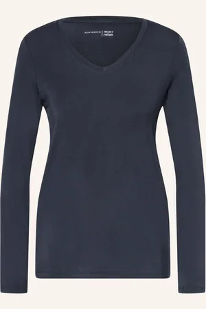 Schiesser Schlafshirt Mix+Relax blau