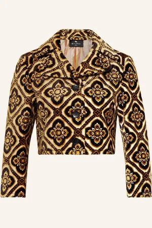Etro Jacquard-Jacke schwarz