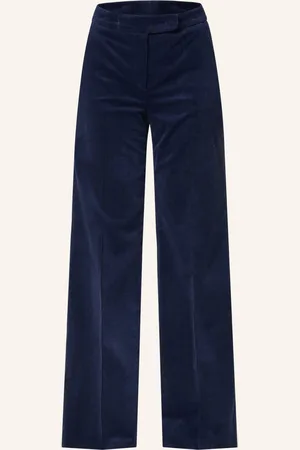 Windsor Marlenehose Aus Cord blau