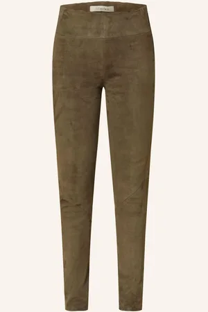 lilienfels Leder-Leggins gruen