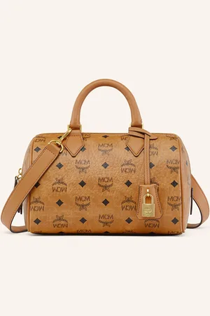MCM Handtasche Ella Boston Visetos braun