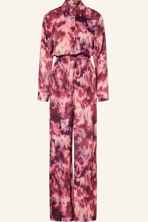Mrs & HUGS Jumpsuit Aus Satin rot