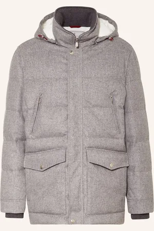 Brunello Cucinelli Daunenjacke Mit Abnehmbarer Kapuze