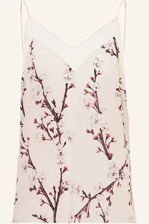 Alexander McQueen Seidentop rosa