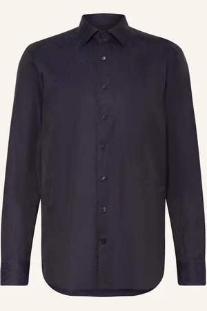 Etro Brokat-Hemd Slim Fit blau