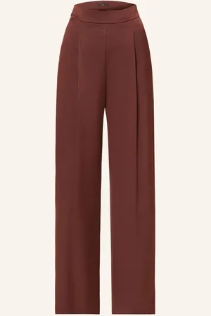 Windsor Marlenehose Aus Satin braun