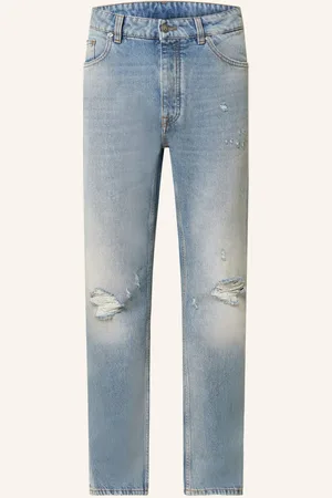 Palm Angels Destroyed Jeans Regular Fit blau