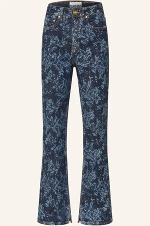 Ganni Bootcut Jeans blau