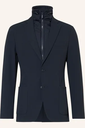 HUGO BOSS Sakko Hanry Slim Fit Mit Herausnehmbarer Blende blau