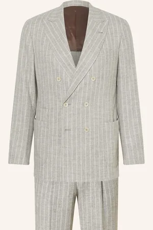 Brunello Cucinelli Anzug Extra Slim Fit Mit Alpaka grau