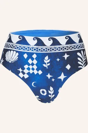Seafolly High-Waist-Bikini-Hose Corfu blau
