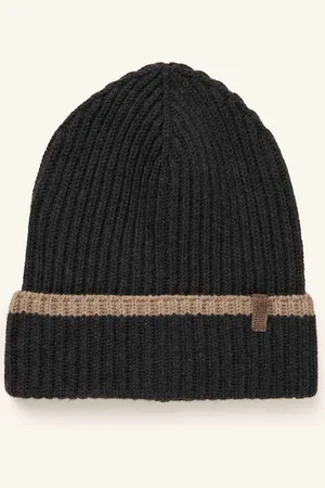 Brunello Cucinelli Cashmere-Mütze Mit Schmucksteinen grau