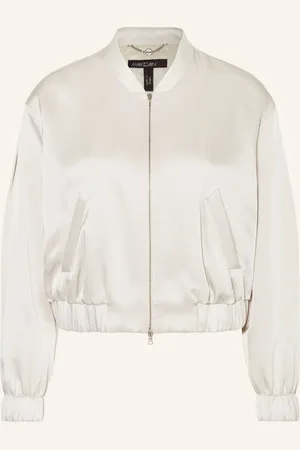 Marc Cain Blouson Aus Satin weiss