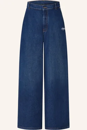 OFF-WHITE Jeans Script Straight Fit blau