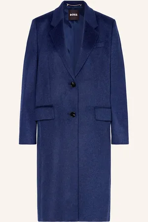 HUGO BOSS Mantel Catara blau