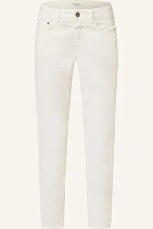 Closed Cordhose Baker weiss