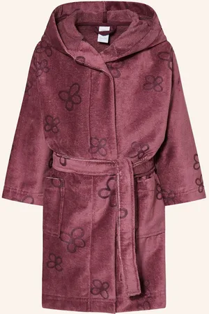 Sanetta Bademantel Mit Kapuze lila