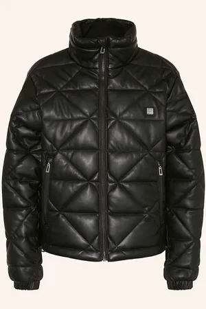 HUGO BOSS Steppjacke Fermina In Lederoptik