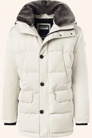 Strellson Parka Plaza 2.0 Mit Kunstpelz weiss