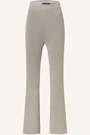 Luisa Cerano Strickhose Mit Glitzergarn grau