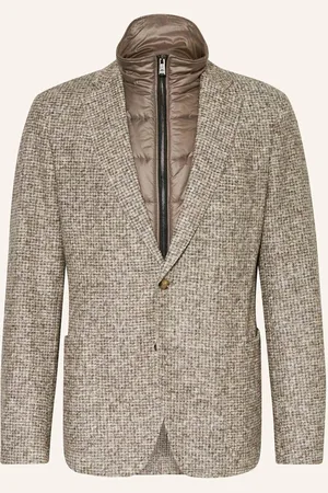 HUGO BOSS Sakko Hanry Slim Fit Mit Herausnehmbarer Blende braun