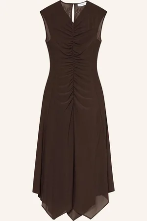 Reiss Mesh-Kleid Lyra braun