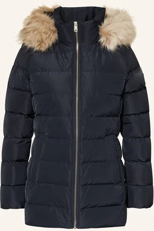 Tommy Hilfiger Daunenjacke Heritage Down Tyra Mit Kunstpelz blau