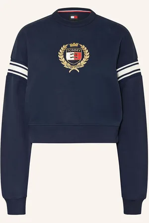 Tommy Hilfiger Cropped-Sweatshirt blau