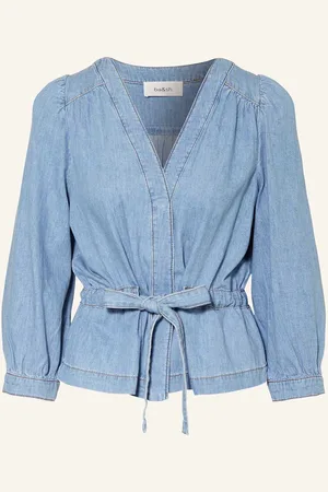 Bash Jeansbluse Lavina Mit 3/4-Arm blau