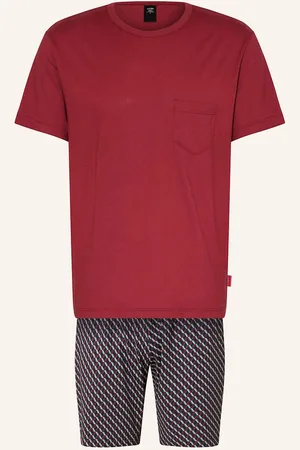 Calida Shorty-Schlafanzug Relax Imprint rot