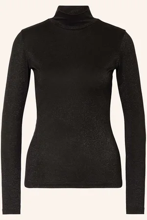 HUGO BOSS Rollkragenshirt Delaina Mit Glitzergarn