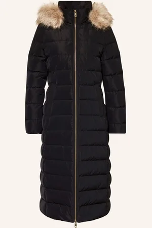 Tommy Hilfiger Daunenmantel Heritage Down Tyra Mit Abnehmbarem Kunstpelz blau