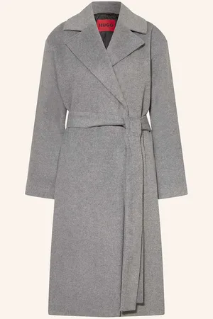 HUGO BOSS Mantel Mabellina grau