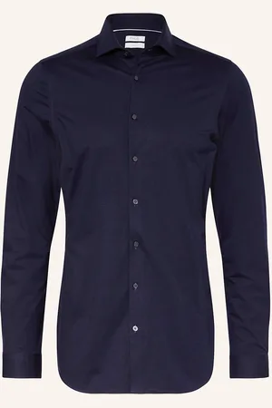 PAUL Jerseyhemd Slim Fit blau