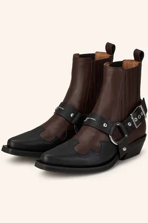 Ganni Cowboy Boots braun