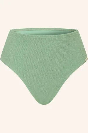 Watercult High-Waist-Bikini-Hose Swim Sparkle Mit Glitzergarn gruen