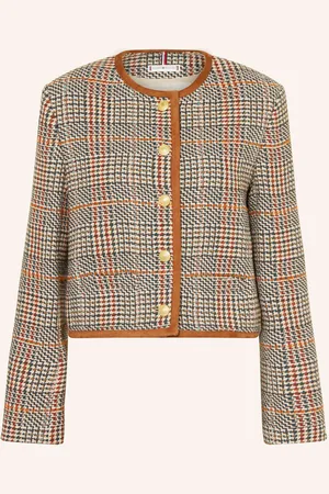 Tommy Hilfiger Kastenjacke Aus Tweed braun