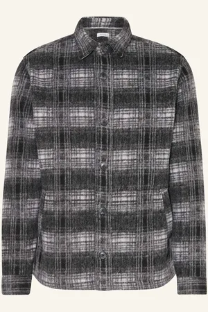 PAUL Flanell-Overshirt grau