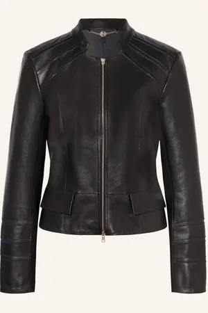 Marc Cain Lederjacke Im Materialmix schwarz