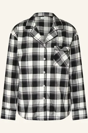 Marc O’ Polo Schlafshirt Cozy Flannel Aus Flanell schwarz
