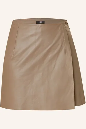Riani Leder-Skort beige