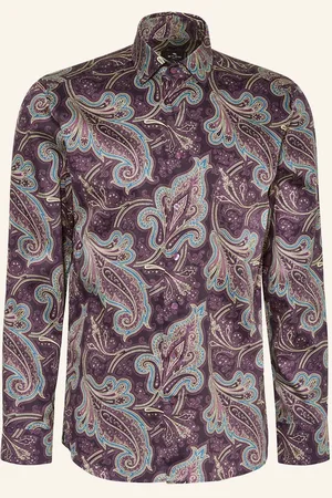 Etro Hemd Slim Fit lila