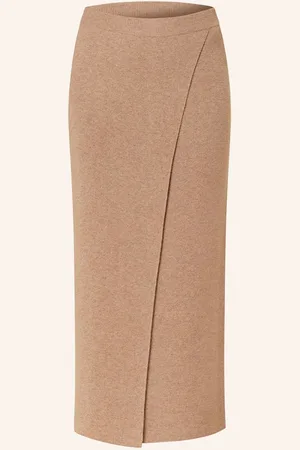 Max Mara Strickrock Umbria Mit Cashmere beige