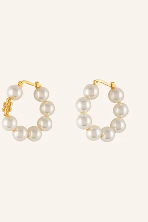 Tory Burch Creolen Kira weiss