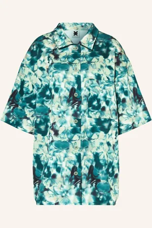 Karo Kauer Oversized-Hemdbluse gruen