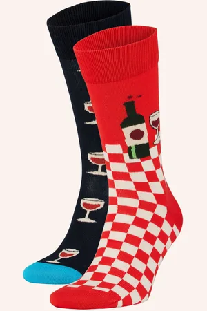 Happy Socks 2er-Pack Strümpfe Wine Mit Geschenkbox rot