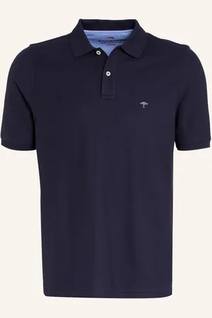 Fynch-Hatton Piqué-Poloshirt blau