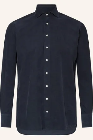ARTIGIANO Cordhemd Classic Fit blau