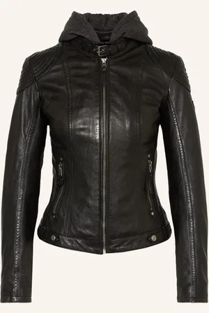 Mauritius Lederjacke Cacey Mit Herausnehmbarer Blende