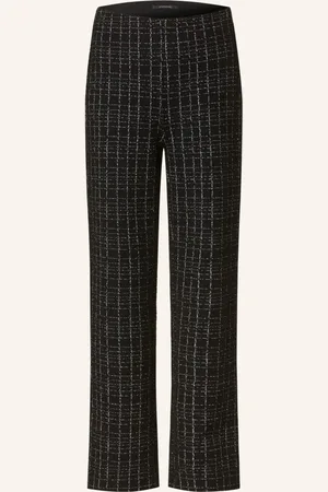 Comma, Bouclé-Hose schwarz